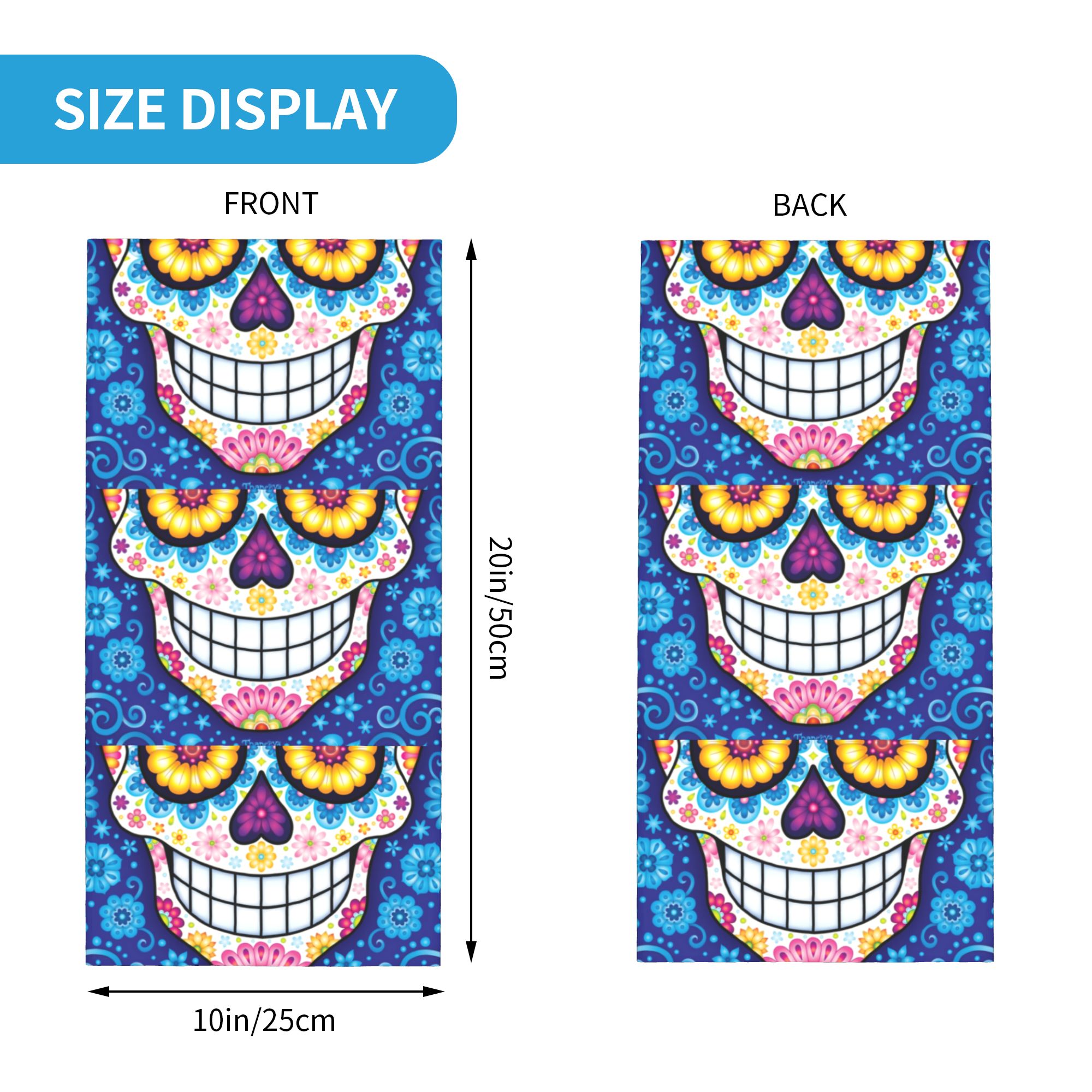 Custom Day Of The Dead Sugar S - Neck Warmer Tube review and price