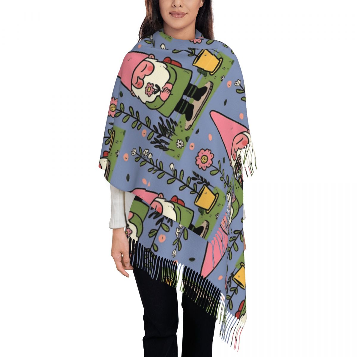 Mythical Garden Gnome Shawls W - Pashmina Wrap Large review and price