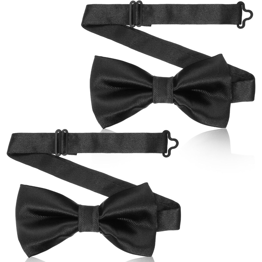 2-Piece Black Bow Ties, Pre-Ti - Bow Tie Pre Tied review and price