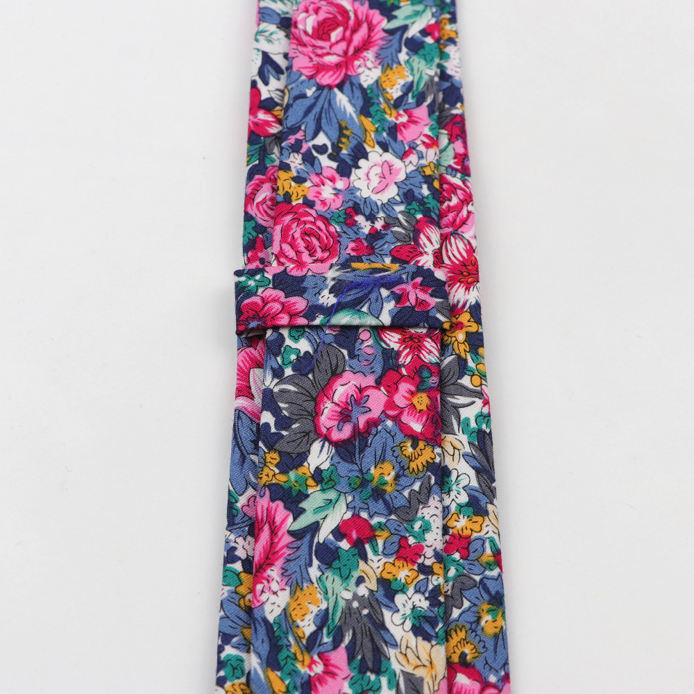 Cotton Flower Tie Men's Colour - Skinny Tie Men review and price