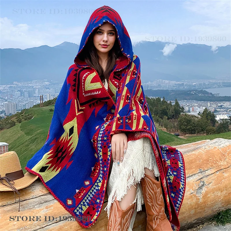 Hooded Warmth Scarf Shawl Cape - Woven Scarf Blanket review and price