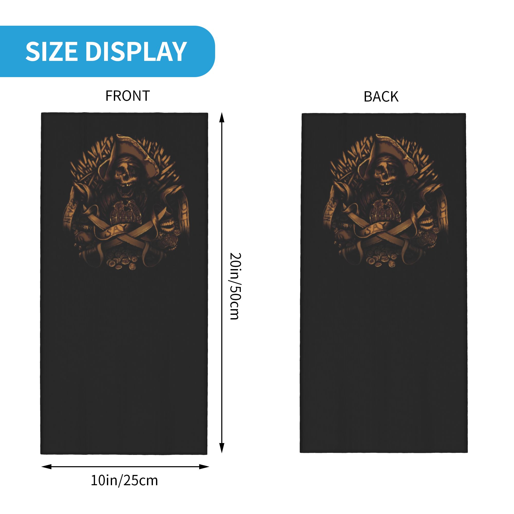 Custom Never Say Die Pirate Sk - Neck Warmer Tube review and price